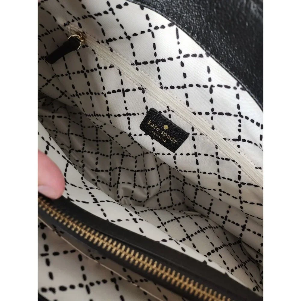 KATE SPADE New York Quinn Villabella Avenue Genuine Leather Purse Bow Tote Bag - Picture 3 of 10